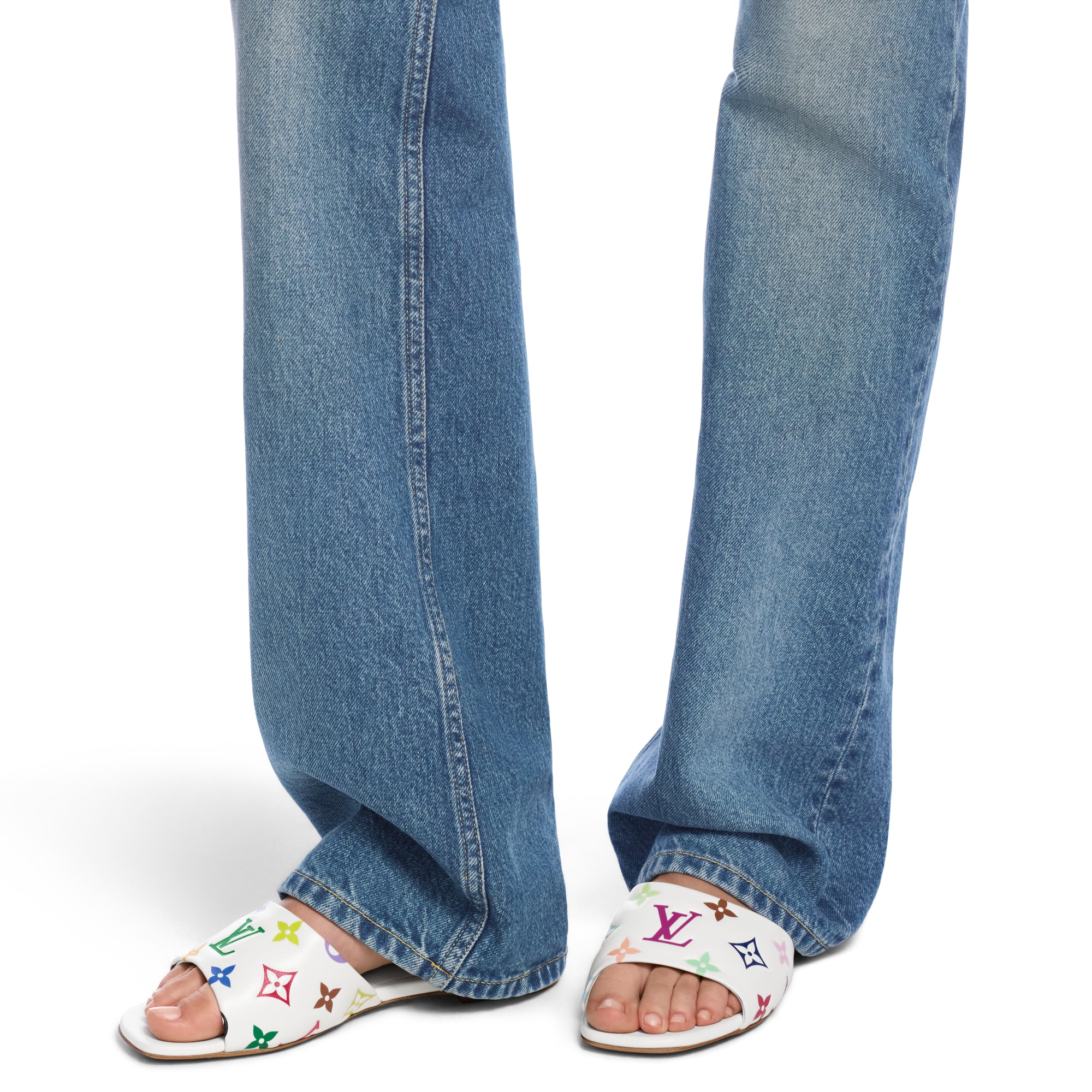 LV x TM 6AM Flat Mules - Luxury White | LOUIS VUITTON